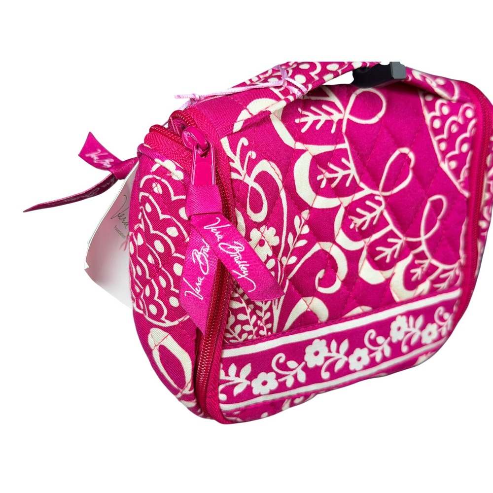 NEW Mini Vera Bradley retired Twirly Bird Pink pattern Hanging Organizer Bag - Picture 7 of 7